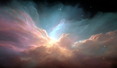 Wall Mural - abstract nebulae of the cosmic galaxy