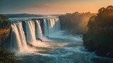Sunset Viewing by the Falls