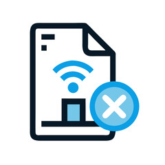 Leinwandbilder - Smart Home with File Removal Symbol Representing Digital Decluttering and Data Management