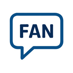 Poster - Speech Bubble with Celebrity Icon Representing Fan Communication and Public Interaction