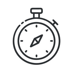 Aufkleber - Stopwatch with Arrow Icon Representing Time Management and Productivity Tracking