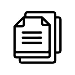 Leinwandbilder - Document Stack Icon Representing Design Files and Layered Project Materials