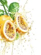© Pixel Sculptor - Passion fruit halves exploding with juice