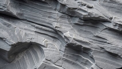 Wall Mural - textured gray quartzite surface for construction and decorative walls