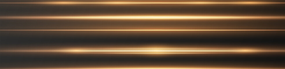 Fototapete - Bright golden glow with sparkles, flares, and dynamic light streaks on a transparent background. Perfect for festive, magic, or energy-themed designs