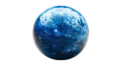 Wall Mural - abstract globe sphere with nebula and stars texture, cut out transparent