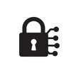 © Imrul - Cyber Lock Silhouette, Simple Security Icon Vector