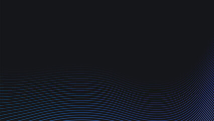 Poster - Abstract line gradient background vector. Illustration with vibrant perspective line wave in motion. Ideal design for social media, cover, banner, flyer, music, product, ads.