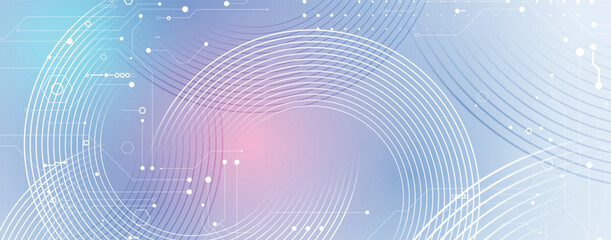 Poster - Abstract circuit technology concept background