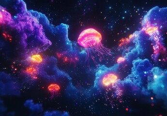 Wall Mural - space of space