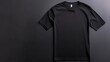 © Ireen - Black t-shirt mockup with a minimalist design displayed on a dark background.