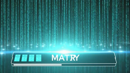 Binary code on a blue background glows with digital light, a vector illustration of abstract technology design