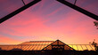 © Jessica - Frame for the greenhouse at sunset