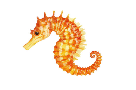 Seahorse artwork adds a whimsical underwater touch to creative paper and design elements