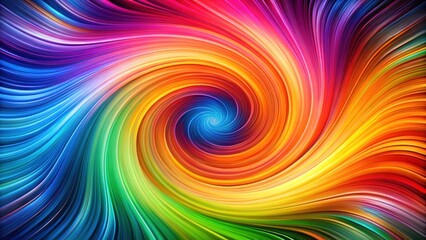 Wall Mural - Vibrant swirling vortex background with dynamic curved shapes and mesmerizing patterns , geometric, colorful,  geometric
