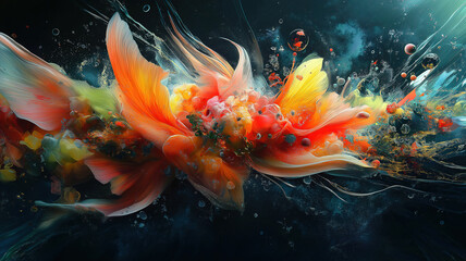 Wall Mural - a beautifully plated dish capturing the essence of fine dining with a blend of flavors and textures