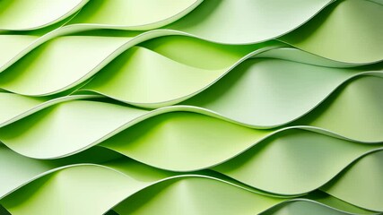 Lime green crumpled paper waves its an abstract geometric background, creating a forms visual effect with dynamic folds and textures lime video 4k