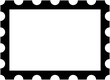 © Nathalie SITELLE - Black Postage Stamp Frame. Empty center. svg lightweight for the Internet - high resolution
