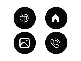 Web icon set. Website set icon vector. for computer and mobile 