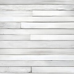 Wall Mural - weathered distressed white wooden planks forming a minimalist natural backdrop or surface