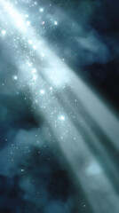 Wall Mural - Bright white light with sparkles a shining white igniter with sparkle beams, creating a dazzling event