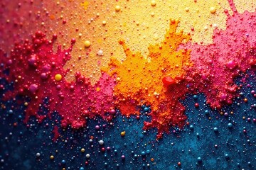 Wall Mural - abstract art, textured canvas, vibrant colors, painterly background , modern, paint