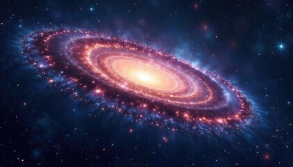 Wall Mural - stunning image of the andromeda galaxy, a swirling nebula of gas and dust vast cosmic landscape , sp
