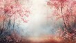 © projek - Pink autumn forest path