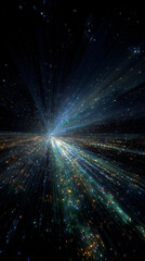 Wall Mural - Precis digital nerve pathway through the cosmos