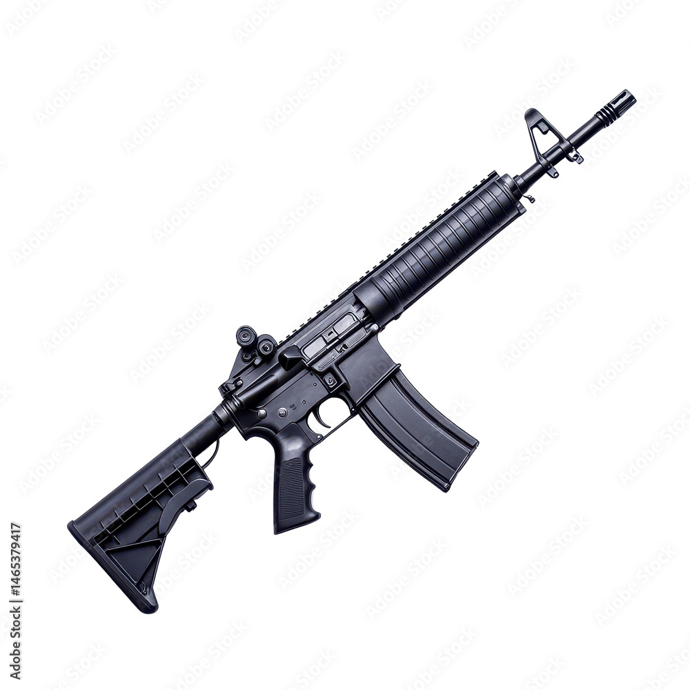 M4 Carbine isolated on transparent background Stock Photo | Adobe Stock