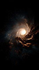 Wall Mural - Spiral galaxy cluster showcasing the grandeur and beauty of the cosmos.