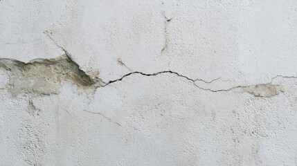 Aufkleber - Detailed view of a weathered cement wall displaying uneven dark gray tones, small cracks, and a gritty surface, with ample copy space on the right side