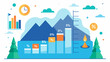 © Justlight - A dynamic waterfall chart illustrates the companys budget allocation showcasing the percentage of funds dedicated to research and development marketing and other key areas.. Vector illustration