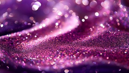 shimmering fluid mix shiny liquid defocused pink purple color sparkling texture ink wave motion abstract art background with bokeh light