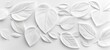 © Ancha - White Relief Leaves Pattern on Smooth Surface