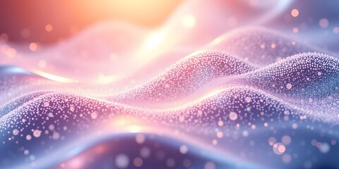 Poster - Chrome Particle Flow Abstract, Dynamic Light Reflections. Shiny Surfaces Showcase Smooth, Iridescent Color Gradients. Elegant Fluid Motion, Captivating Visual Design, Creating A Modern Aesthetic.