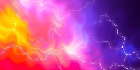 Fototapete - Electric Energy Art, Radiant Colors Flow, Creating A Visual Masterpiece. Power And Intensity Merge, Delivering Bright Glowing Hues For Modern Designs. The Gradient Effect Is Captivating, A Stunning