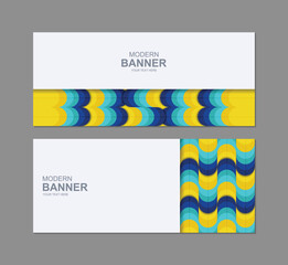 Wall Mural - Modern abstract business banners design