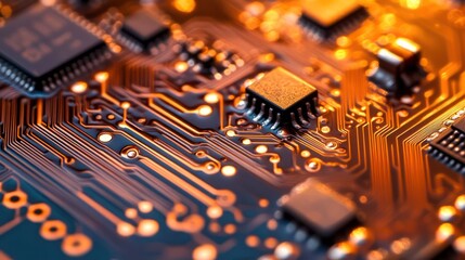 Abstract circuit board electronic technology background