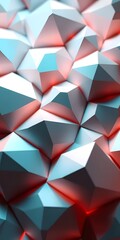 Poster - Isometric Brilliance With Glowing Shapes, A Complex Angular Design Creating Dynamic Patterns. A Modern, Abstract Background, Radiant And Intricate. Visualizing Interconnectedness, Showcasing