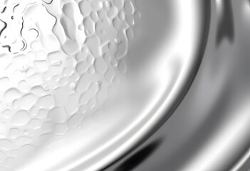 Fototapete - Chrome Texture Surface, Metallic Sheen Design. Smooth Gradients Reflect Light In Futuristic Ways. Polished Surfaces Create Sleek Effects. Abstract Background Is Simple, And Modern.