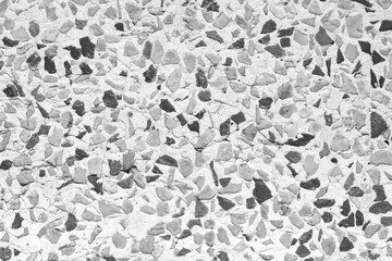 Wall Mural - Terrazzo black white grey patterns on floor background