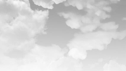 Aufkleber - A gray sky with clouds. White dramatic sky with stormy clouds before rain or snow. Thunderstorm heaven landscape.
