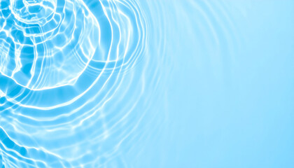 Wall Mural - clear water ripples create serene and calming effect, showcasing beauty of nature patterns. light bl