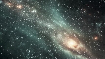 Wall Mural - animation depicting a starfield in outer space.