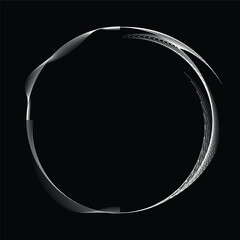 Wall Mural - lines in circle form . rotate rounded shape vector illustration .rotating circles form a ring.rotati