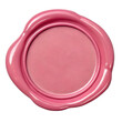 © Moiz - Pink blank wax seal isolated on transparent background