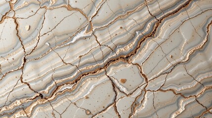 Wall Mural - detailed close-up of natural stone surface with intricate patterns and textures creating an abstract