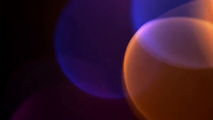 Poster - abstract bokeh lights: intriguing interplay of blurred lights in vibrant hues of orange, purple, and