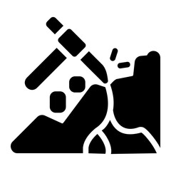 Wall Mural - hammer solid icon